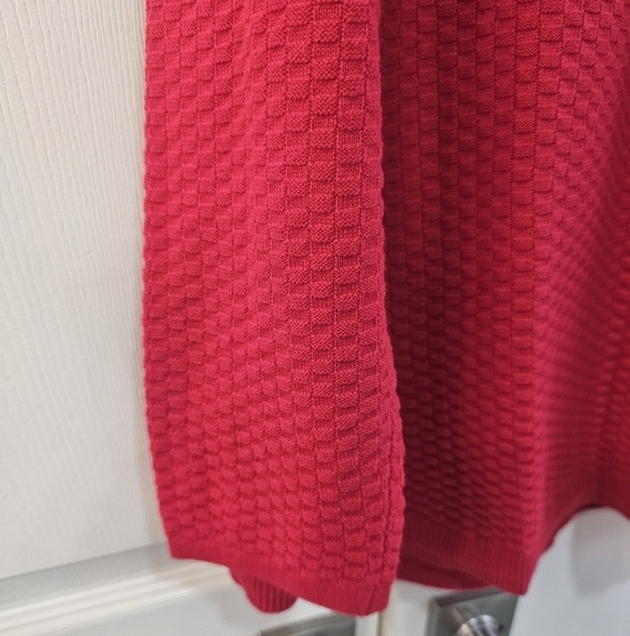 NWT Style & Co. Scoop Neck Ribbed Long Sleeved Sweater 3X Red - Picture 5 of 11